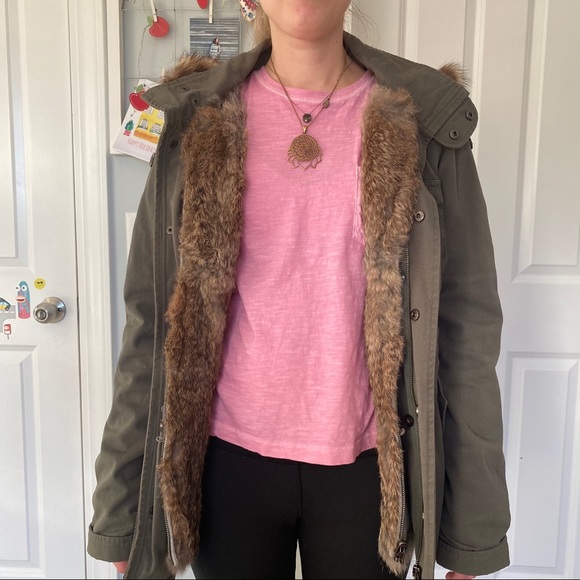 Real fur, natural fur rabbit lined parka from Nordstrom - Picture 5 of 7